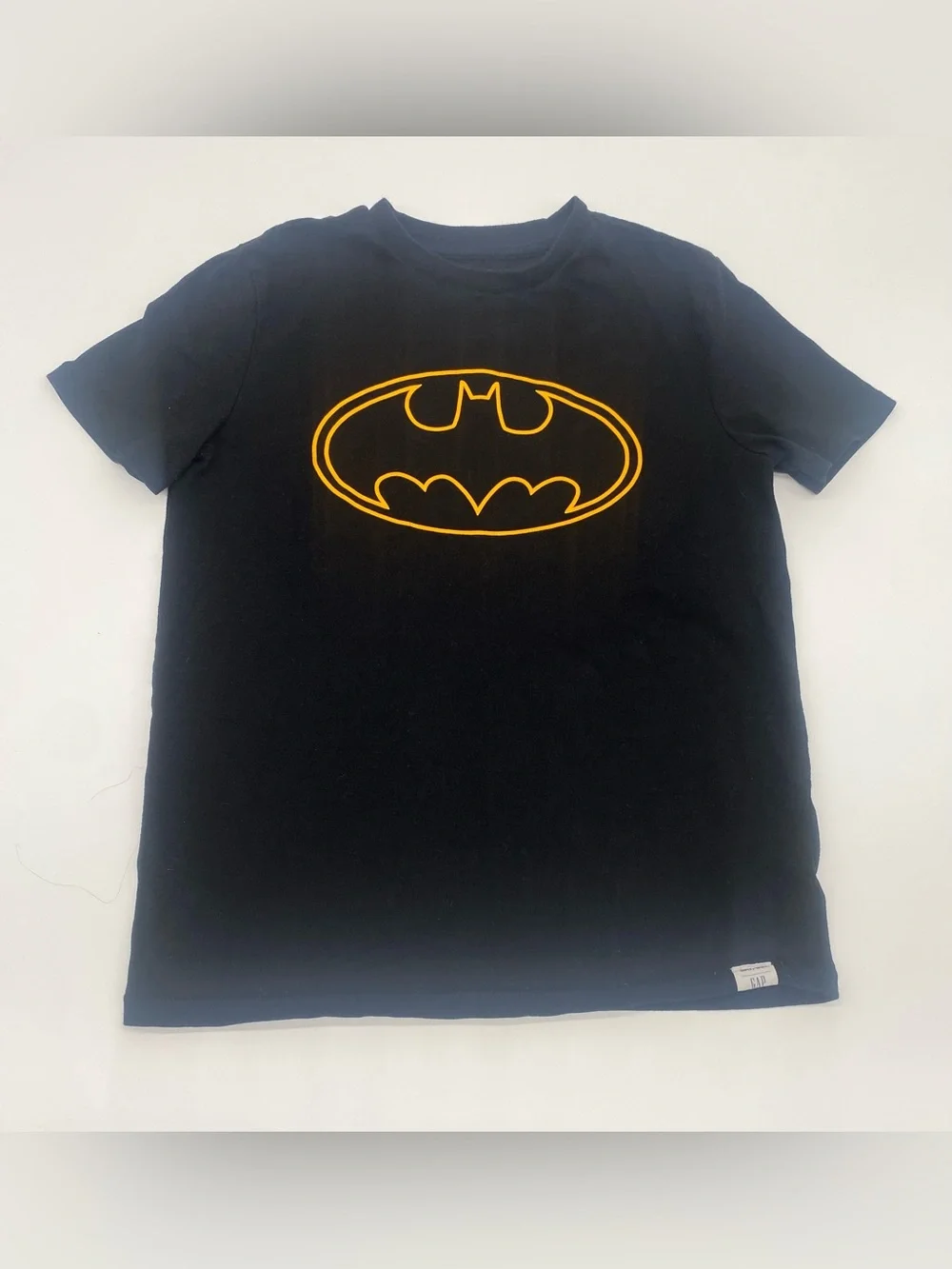 Gap Kids x DC Batman Graphic T-Shirt Black Orange Size XL